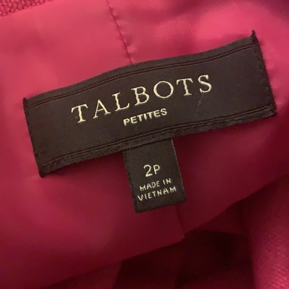 Talbots pink pea coat jacket size 2P - Picture 7 of 8